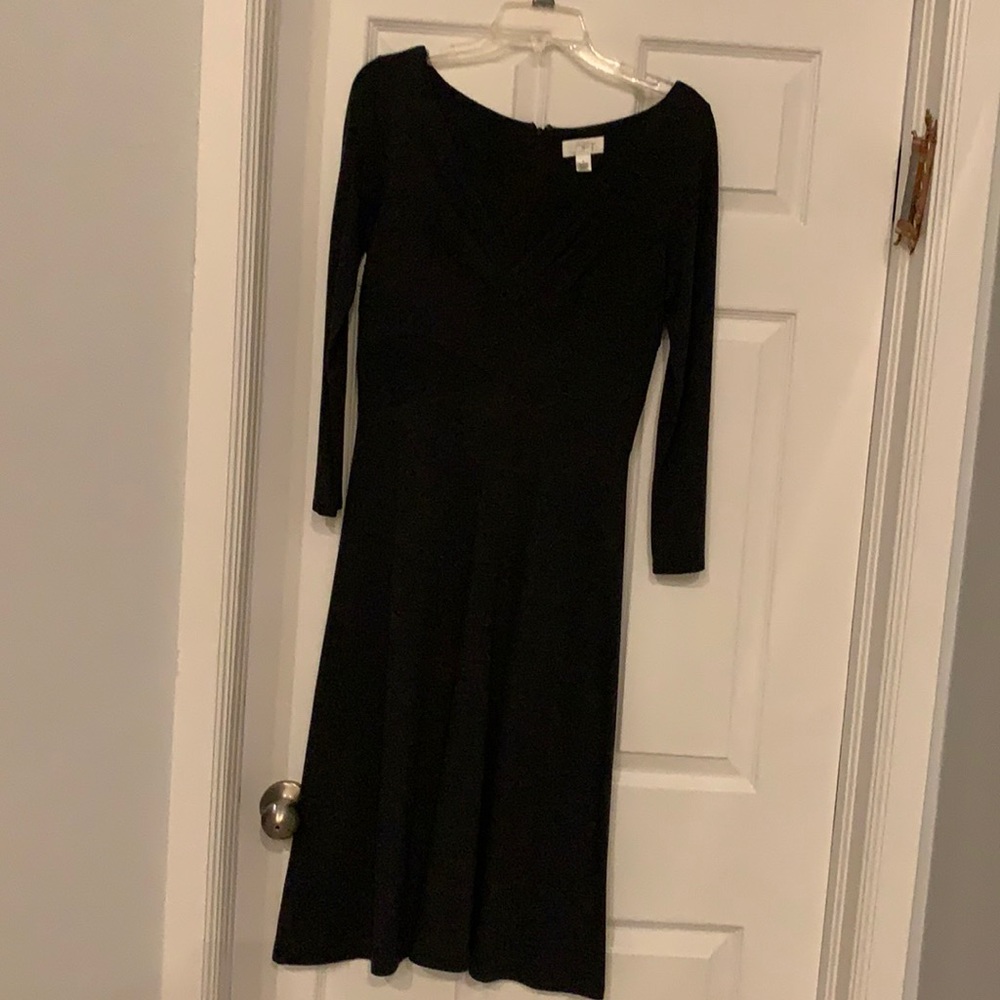 Loft charcoal gray dress, worn one season.